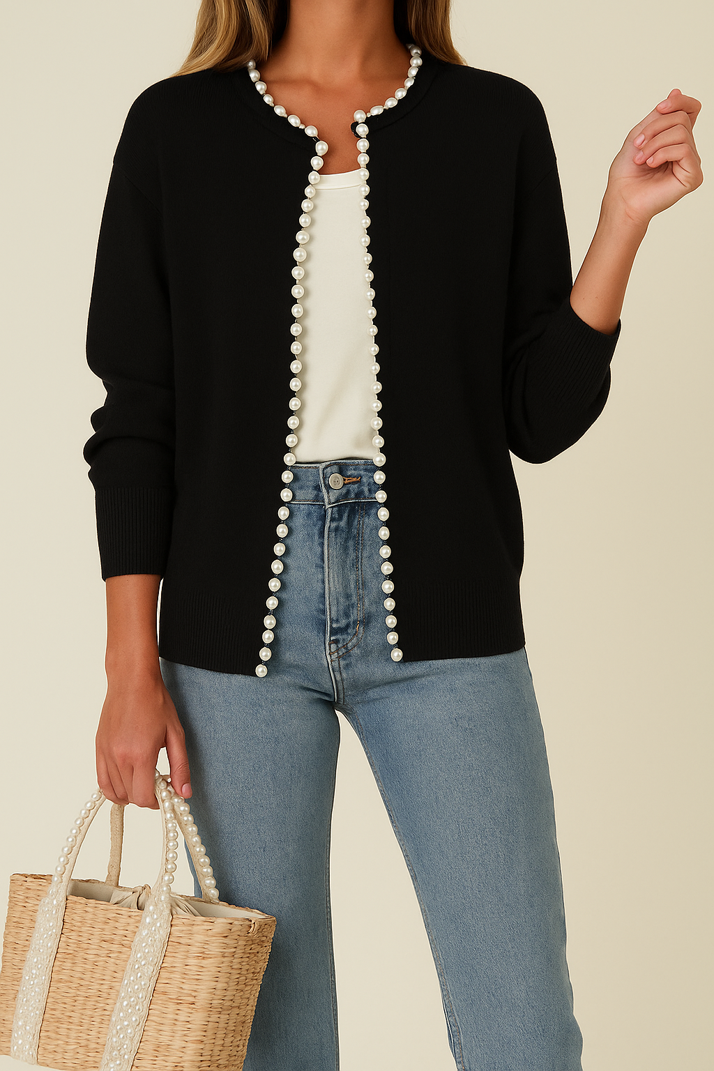 Ascend™ Cardigan met parelversiering