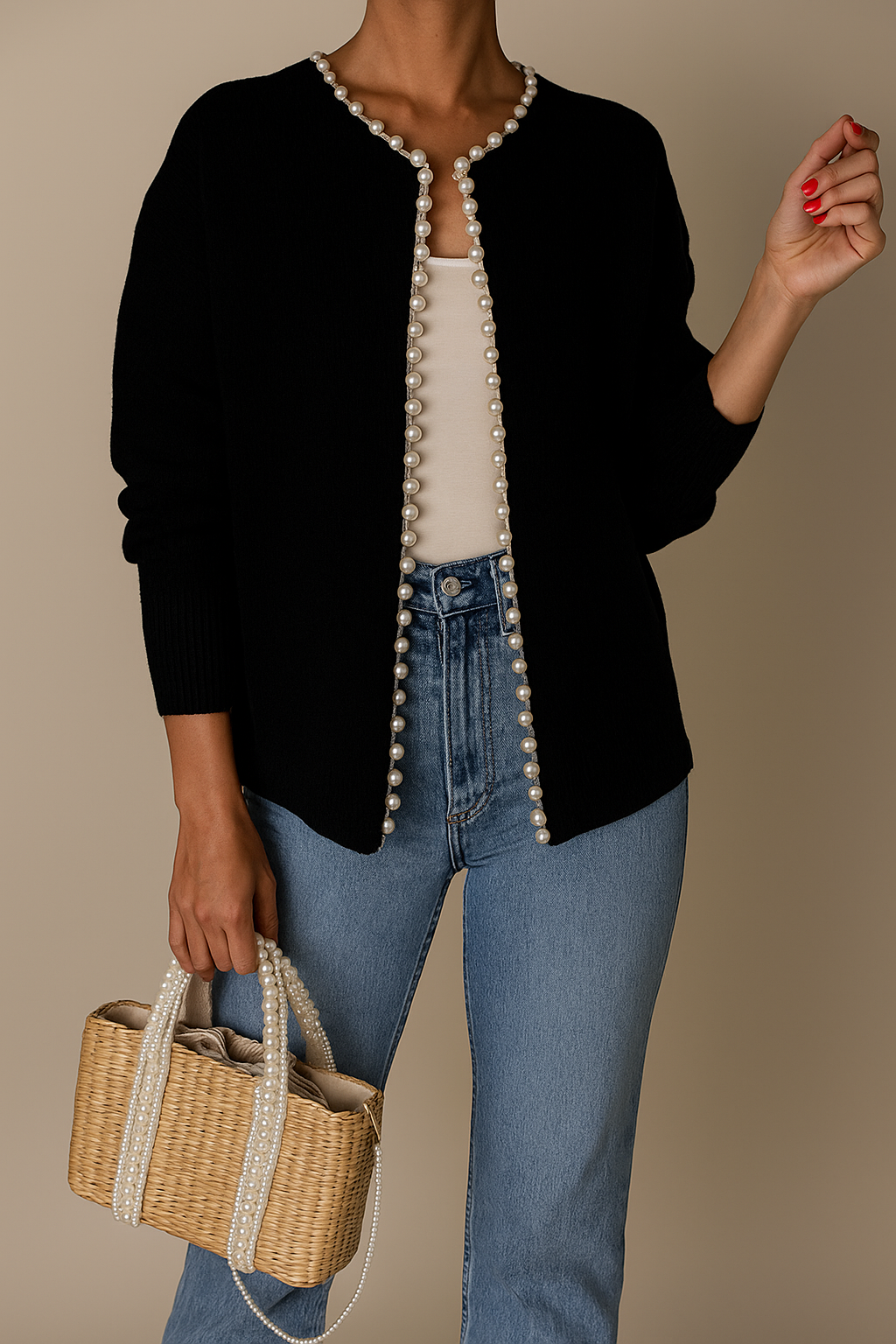 Ascend™ Cardigan met parelversiering