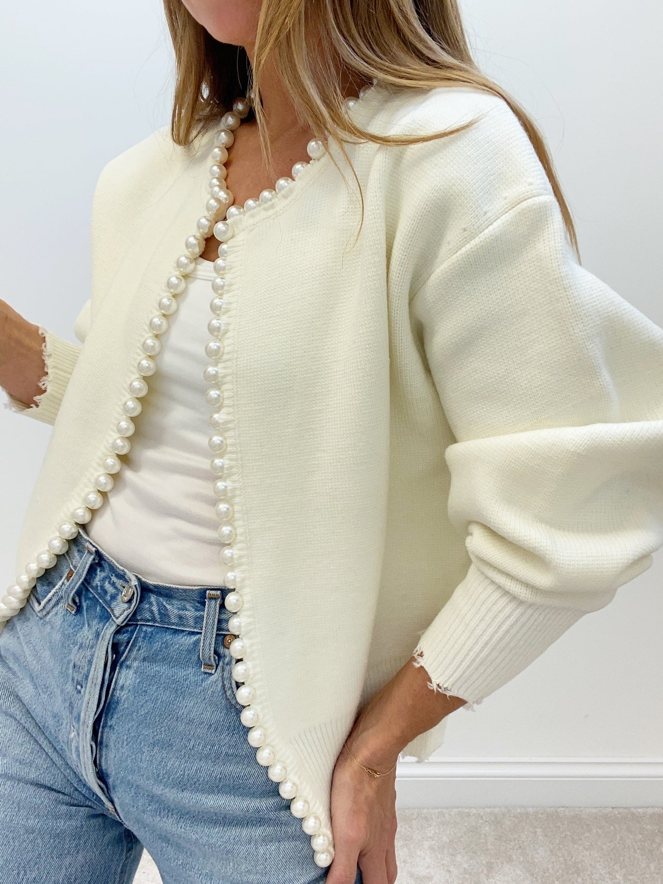 Ascend™ Cardigan met parelversiering