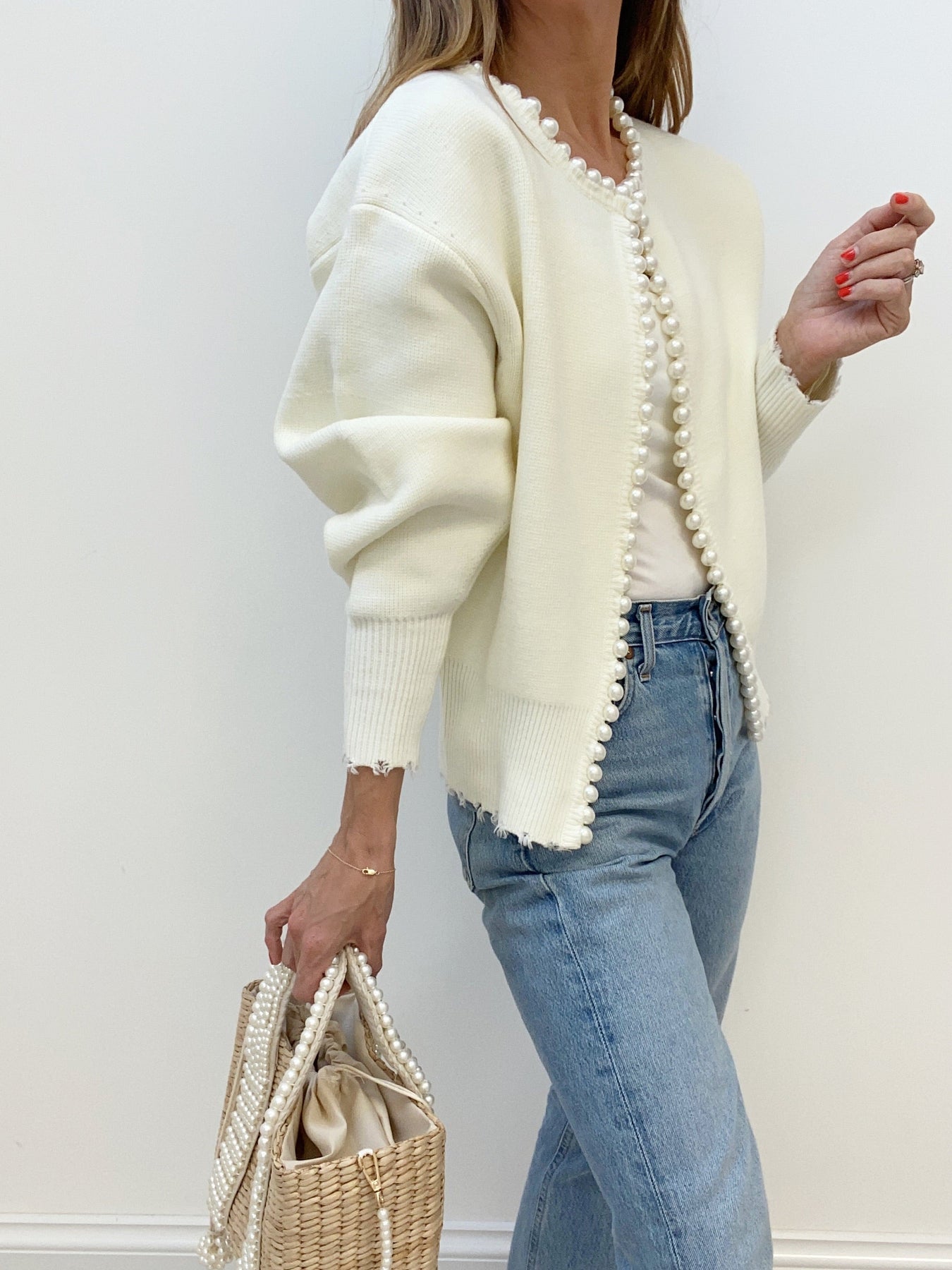 Ascend™ Cardigan met parelversiering