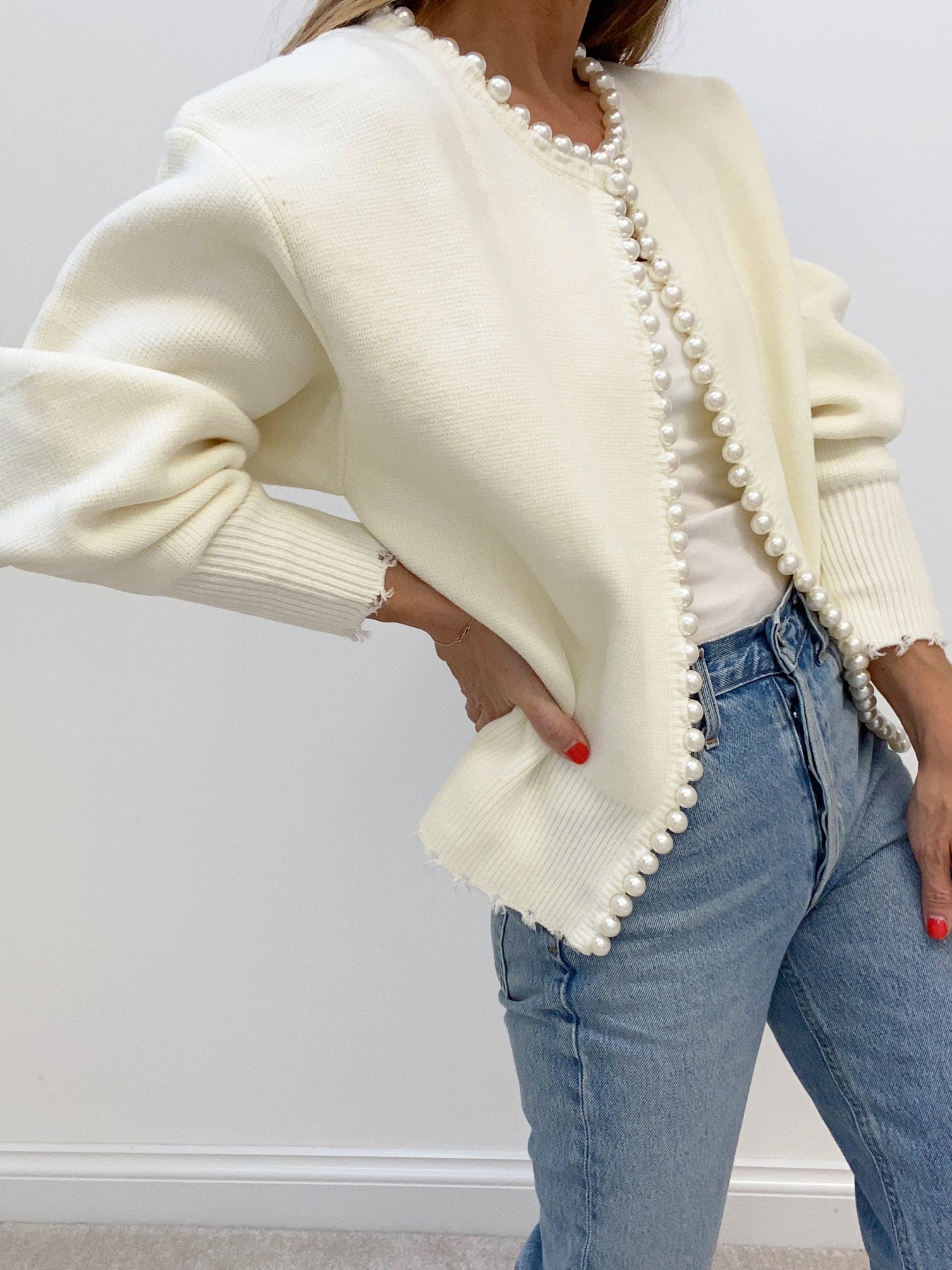 Ascend™ Cardigan met parelversiering