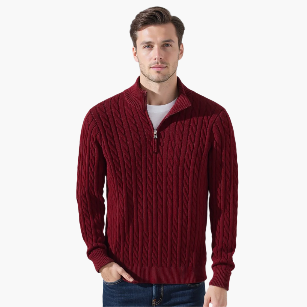 Ascend™ Cable zip sweater