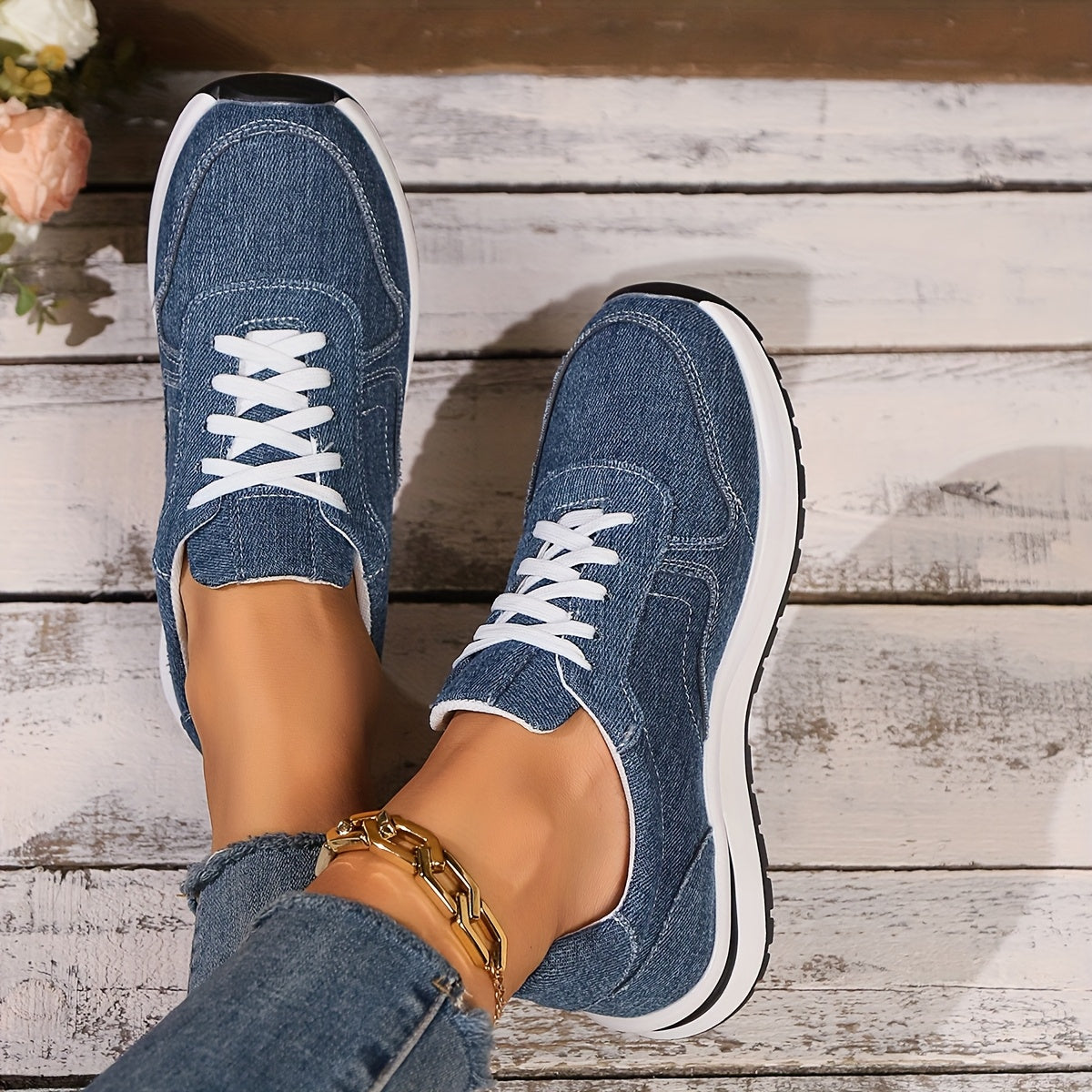 ASCEND™ CÉLINE | ORTHOPEDISCHE DENIM-SNEAKERS