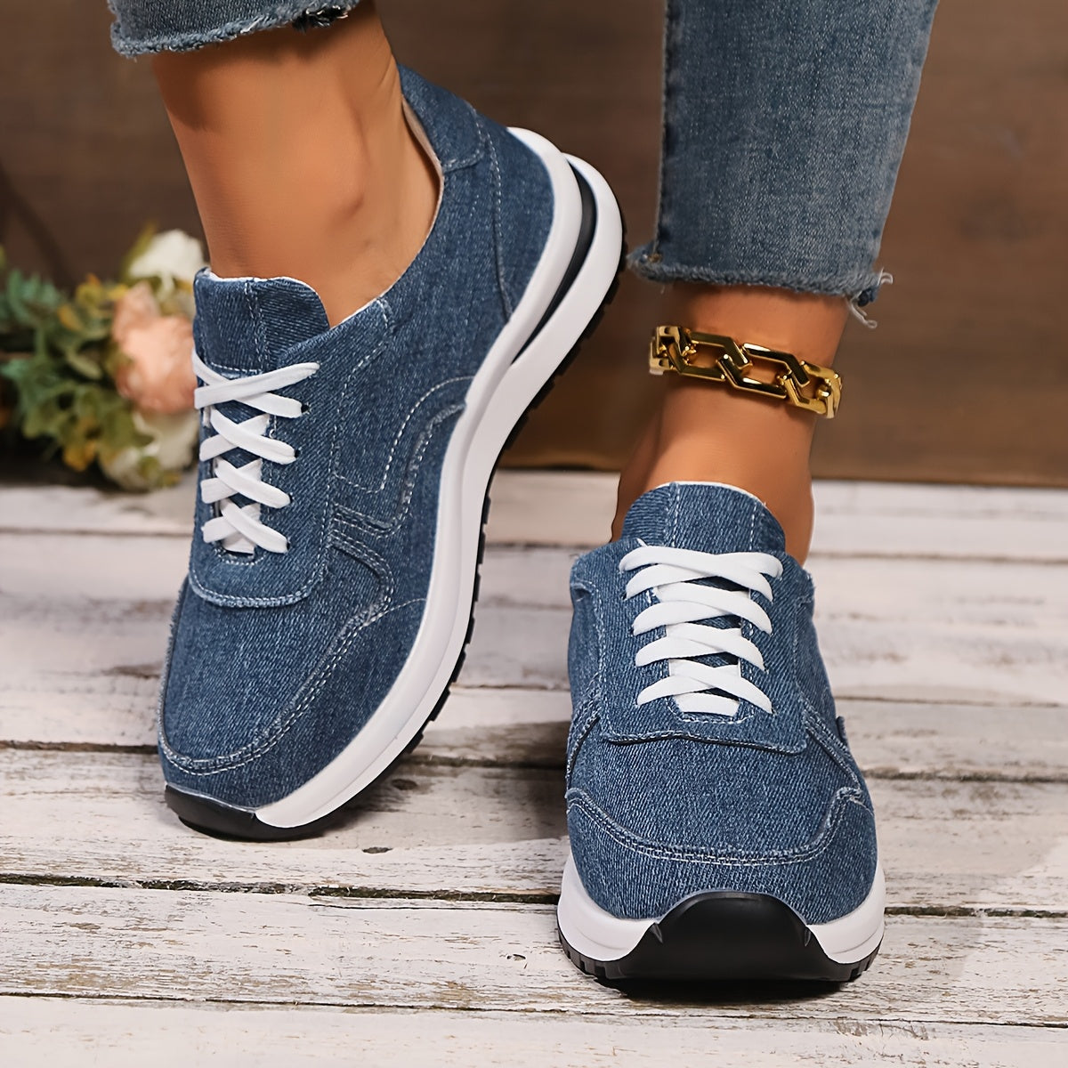 ASCEND™ CÉLINE | ORTHOPEDISCHE DENIM-SNEAKERS
