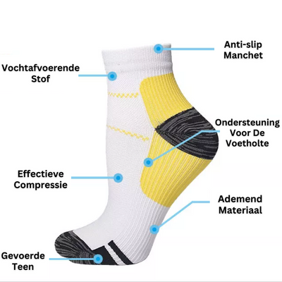 ASCEND™ Alledaags Comfort Compressiesokken